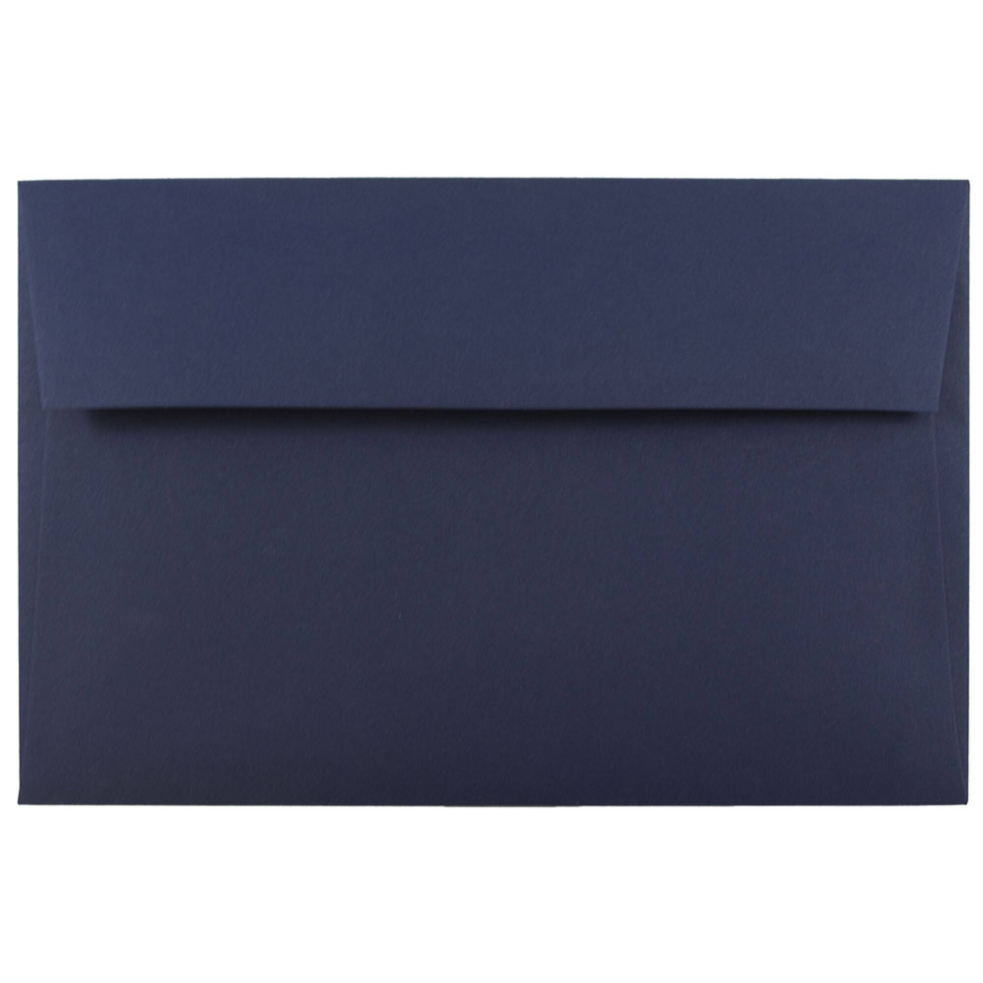 JAM Paper A10 Navy Blue Recycled Invitation Envelopes